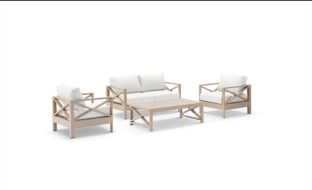 Harbour Haven Light Oak Outdoor Set