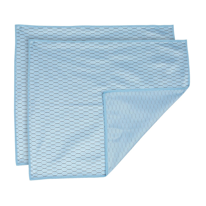 Casabella Infuse Glass And Window Microfiber Cloths - Set Of 2