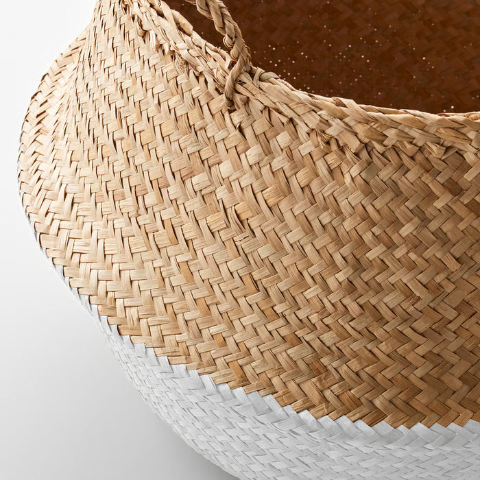 Sedge Natural/White Basket