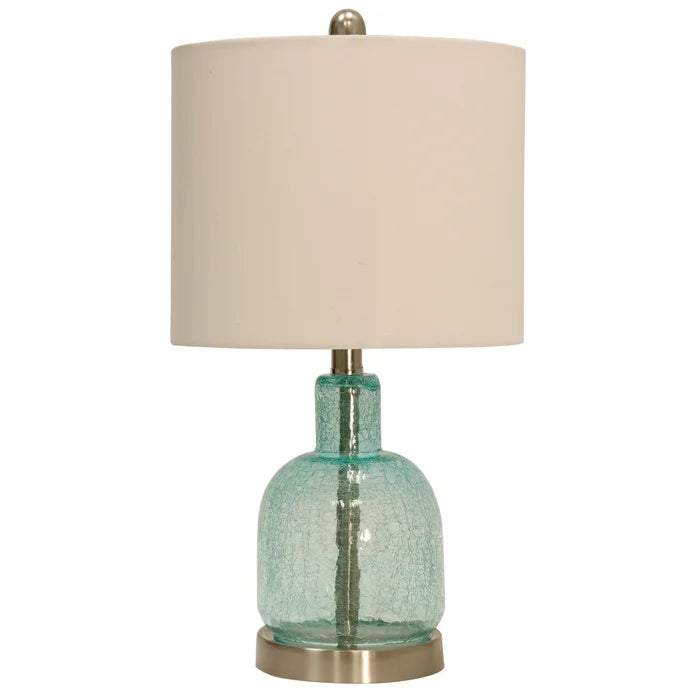 Glass & Metal Table Lamp