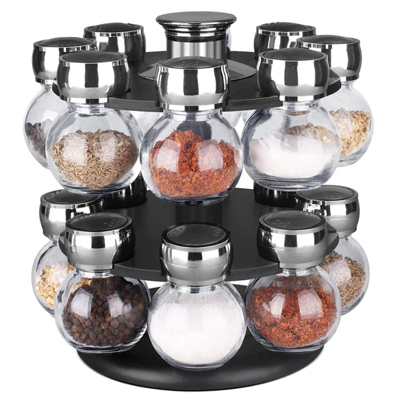 16-Piece Revolving Spice Rack