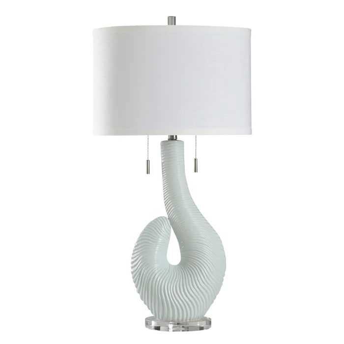 Spa Blue Ceramic Table Lamp
