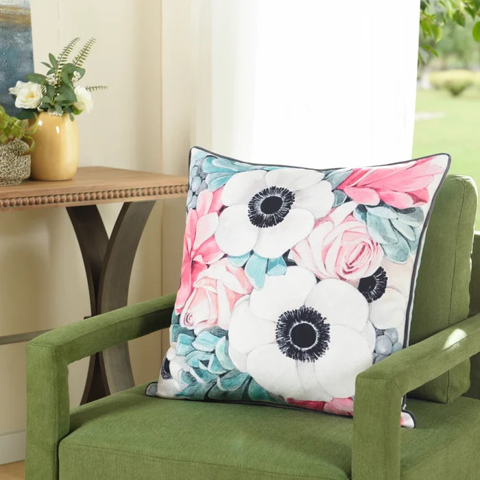 Poppy Flower Down Pillow