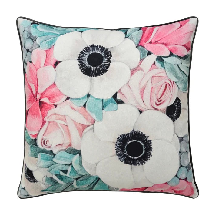 Poppy Flower Down Pillow