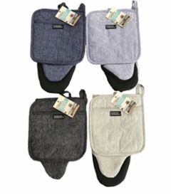 2pk. Oven Mitt & Pot Holder Set