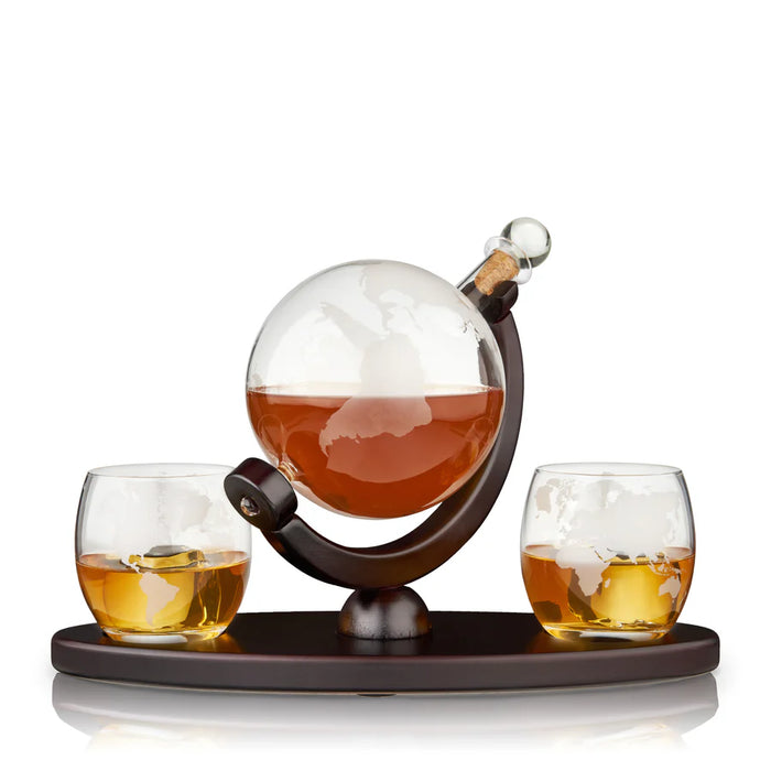 Globe Decanter & Tumblers Set