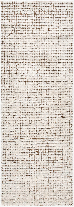 Cascade Ivory / Brown 2'7"x7'3" Runner