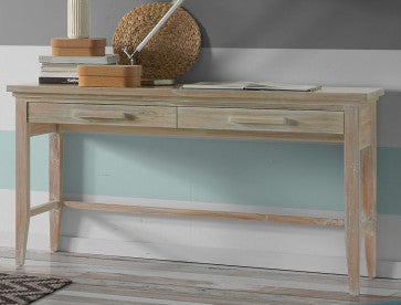 Lyra Teak 2 Drawer Console