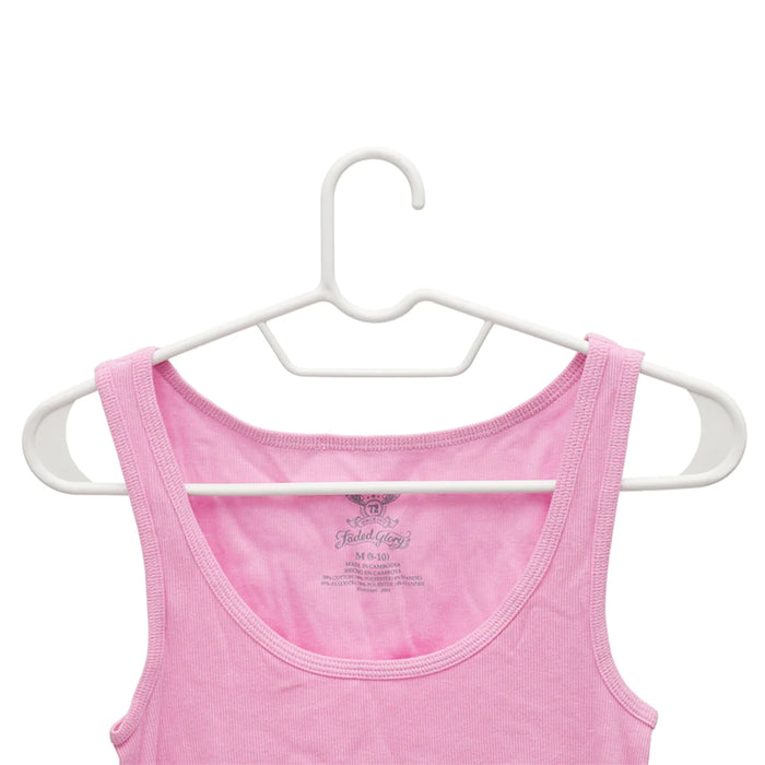 6-Piece Plastic Hangers - White