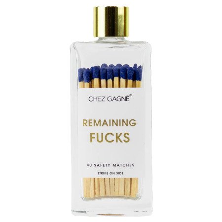 Remaining Fucks Bottle Matches
