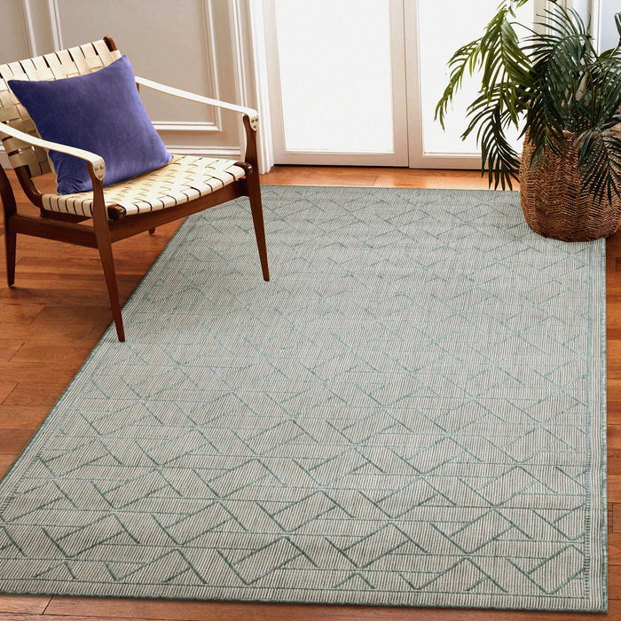 Carmel Pyramid Aqua Rug