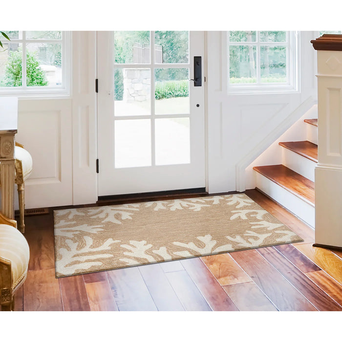 Capri Coral Border Doormat