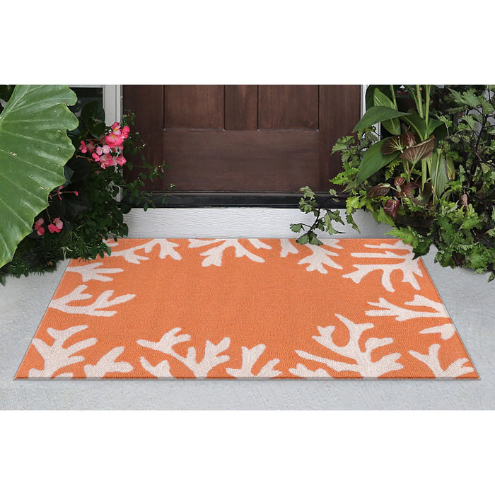Capri Coral Border Doormat