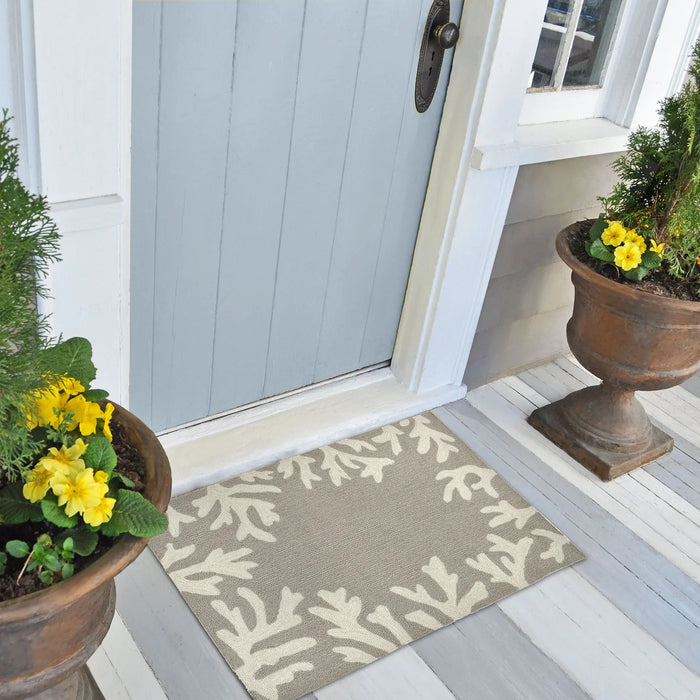 Capri Coral Border Doormat