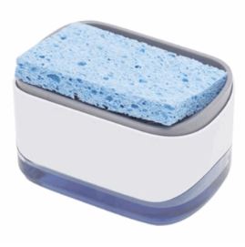 Soap Dispenser w/Holder - White