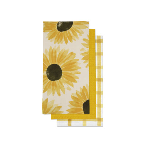 Sunflower Yellow Tea Towels
