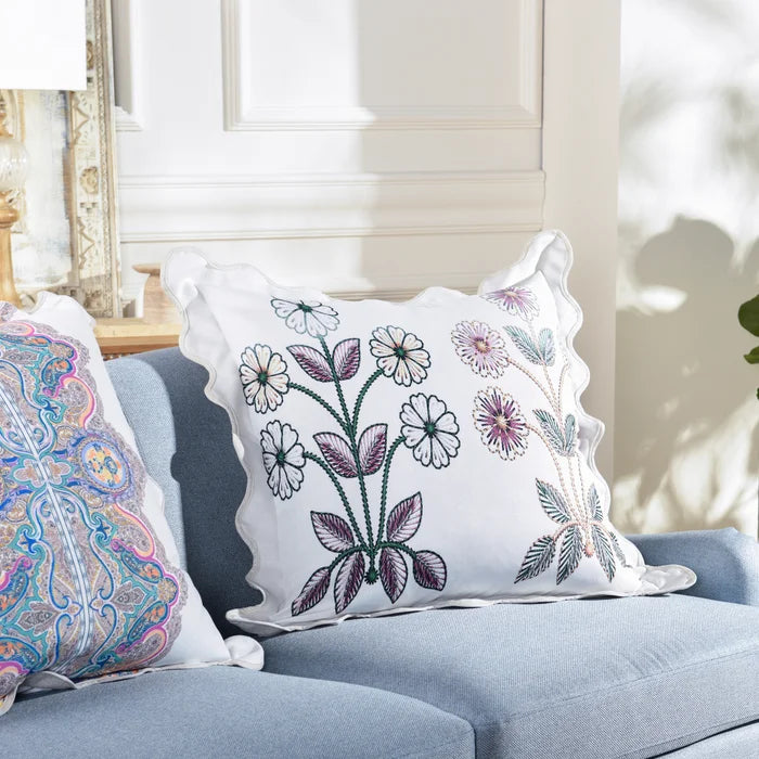 Flower Print Down Pillow