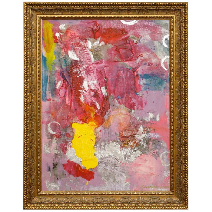 Vibrant Texture Framed Canvas Art