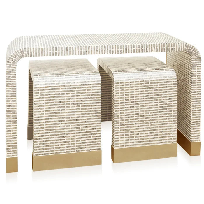 Mother Of Pearl Mosaic Console