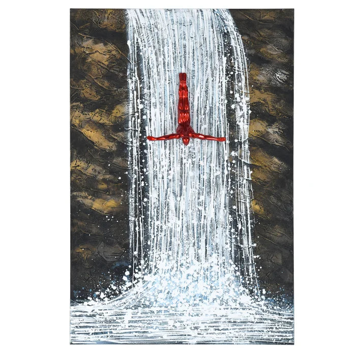 Red Cliff Diver Canvas Art