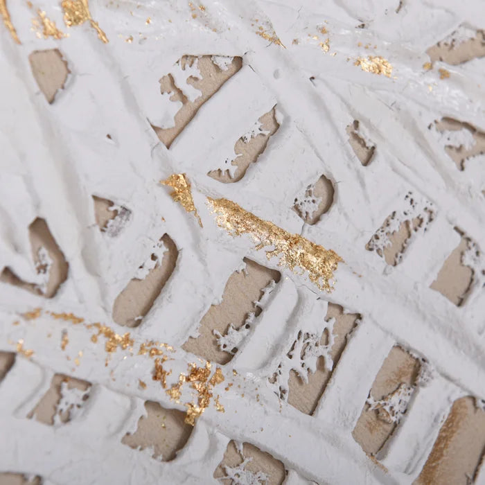 Palm Leaves In White Canvas Art