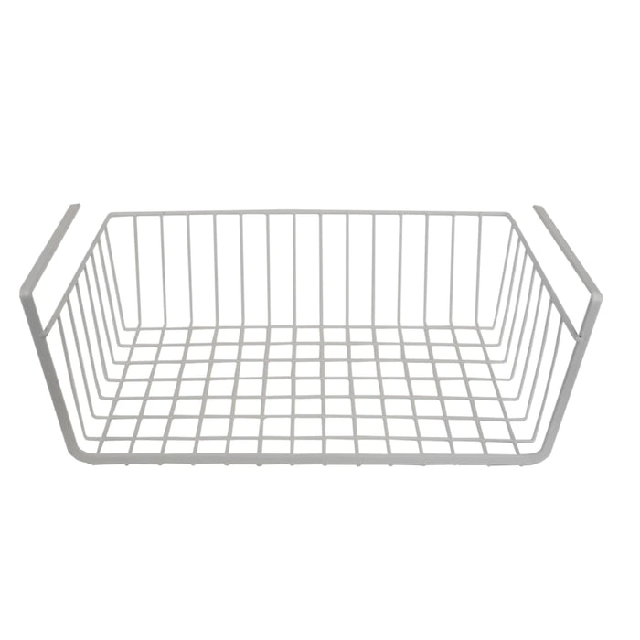 Large Under the Shelf Vinyl Coated Steel Basket Organizer
