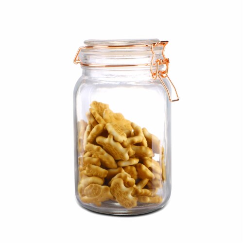Glass Pickling Jar With Wire Bar