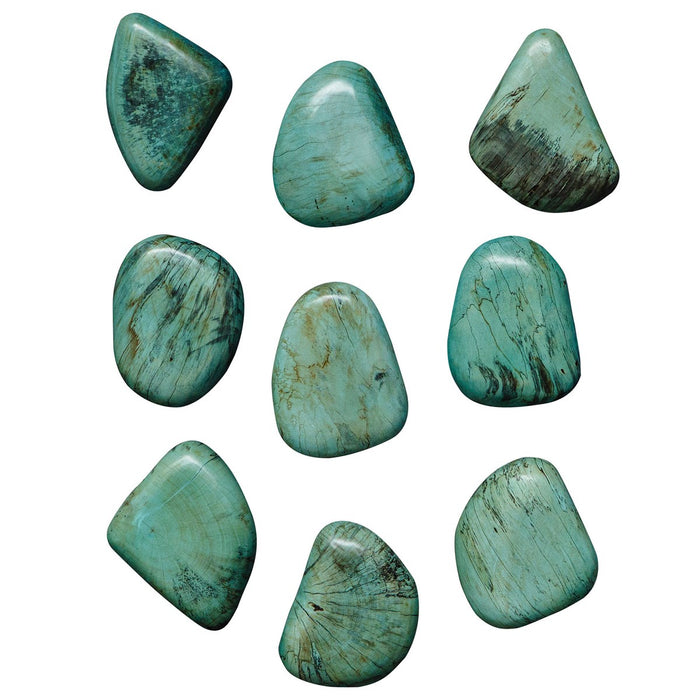 Pebbles Wood Wall Decor - Aqua