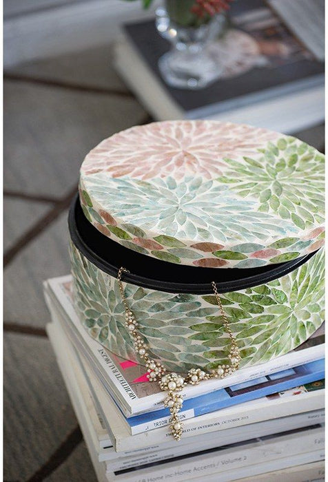 Floral Capiz Box