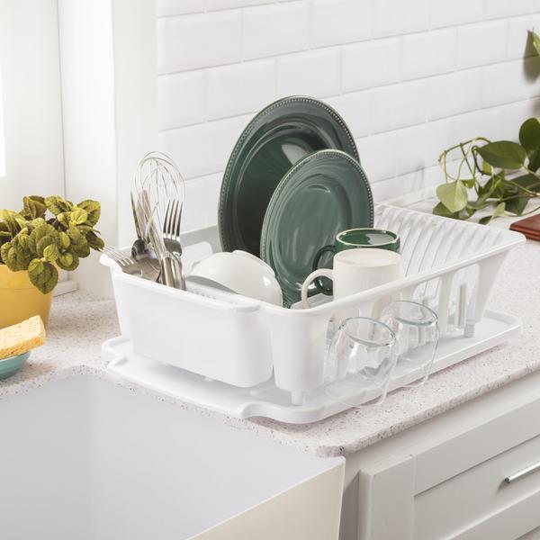 Sterilite 2-Piece Large Sink Set - White