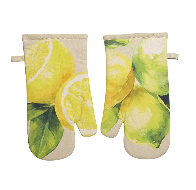 Lemon Oven Mitt Set