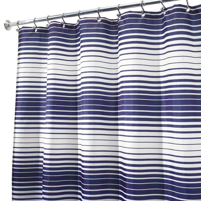Enzo Shower Curtain - Navy / White