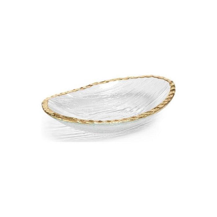 Bowl With Jagged Gold Rim