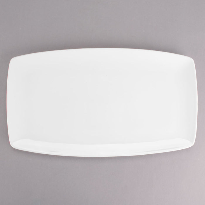 Rectangular China Plate - Pearl