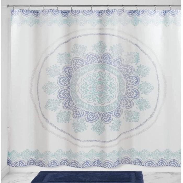 Ezra Medallion Shower Curtain - Blue Multi