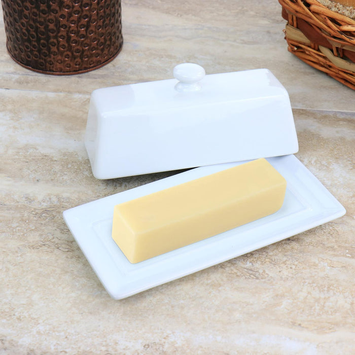 Martha Stewart Patterson Butter Dish With Lid