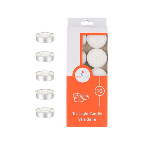 10-Piece Unscented Tea Light Candle