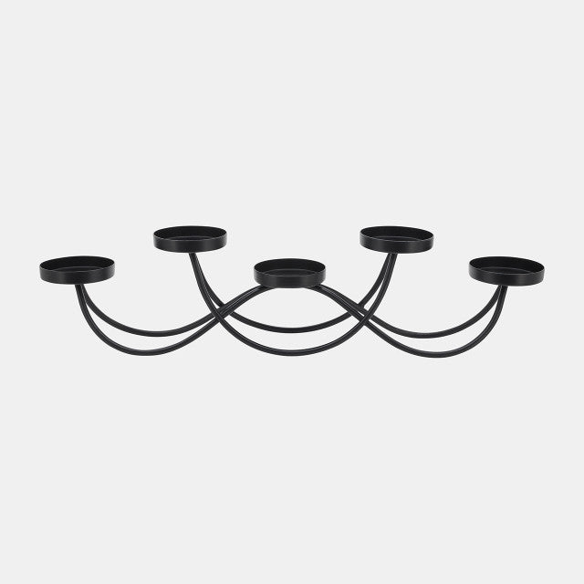Black Metal 5-Pillar Holders