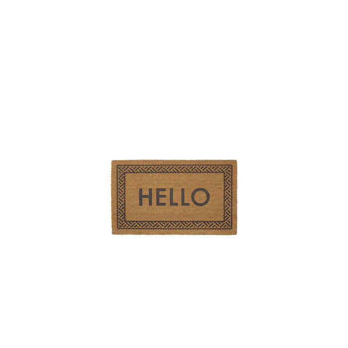 Hello Printed Coir Mat