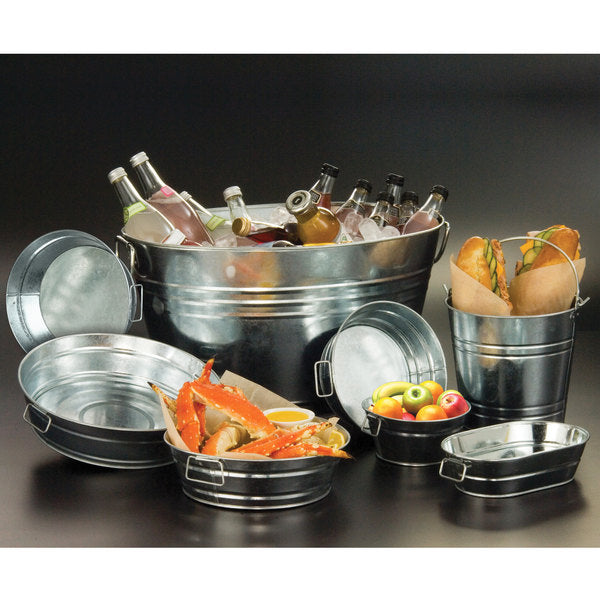American Metalcraft Round Galvanized Metal Bucket / Pail