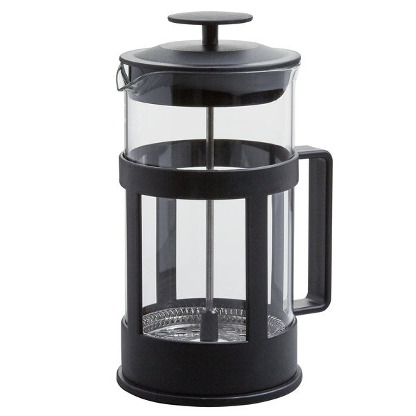 Acopa Glass / Black French Coffee Press