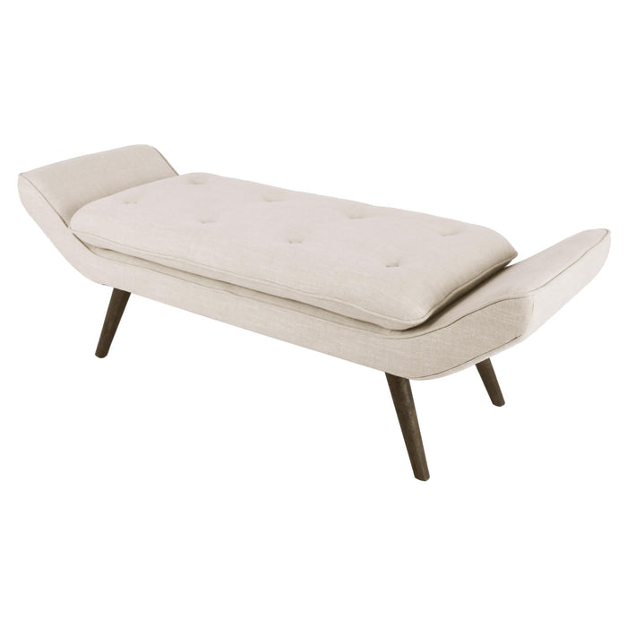 Newcastle Fabric Tufted Bench