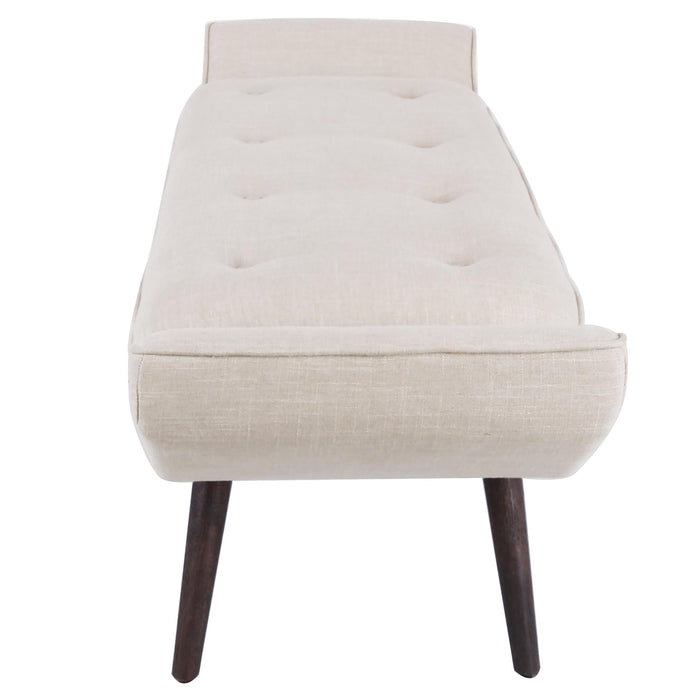 Newcastle Fabric Tufted Bench