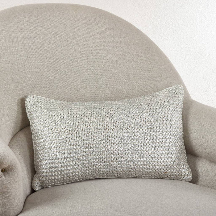 Knitted Ivory Pillow