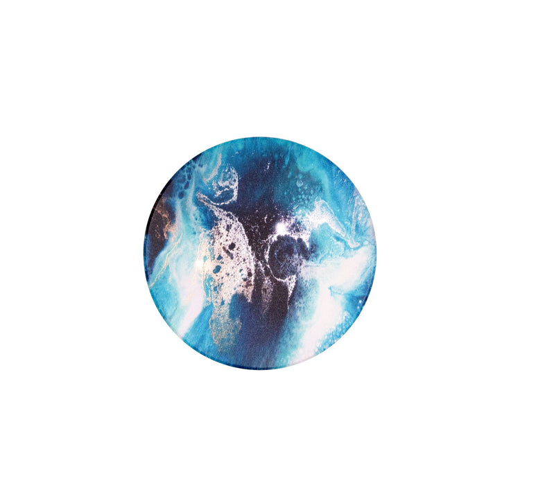 Wave Printed Ceramic Coaster