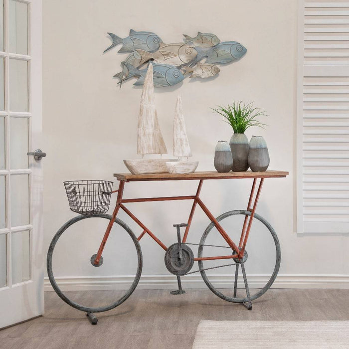 Mango Wood Sailboat - Whitewash