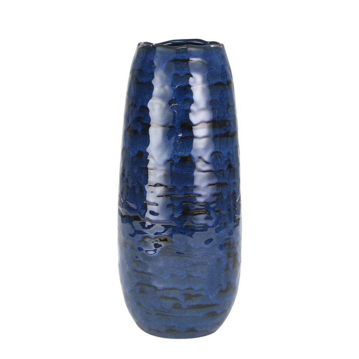 Ceramic Cone Vase - Blue