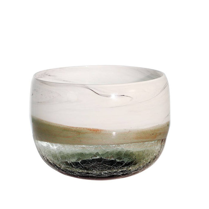 Smokey Glass Vase, Bowl, Plate