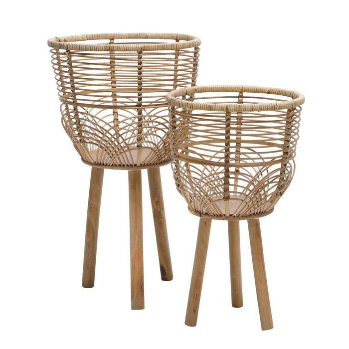 Natural Wicker Planters