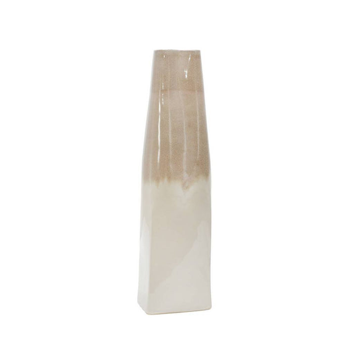 Beige Two-Tone Vase